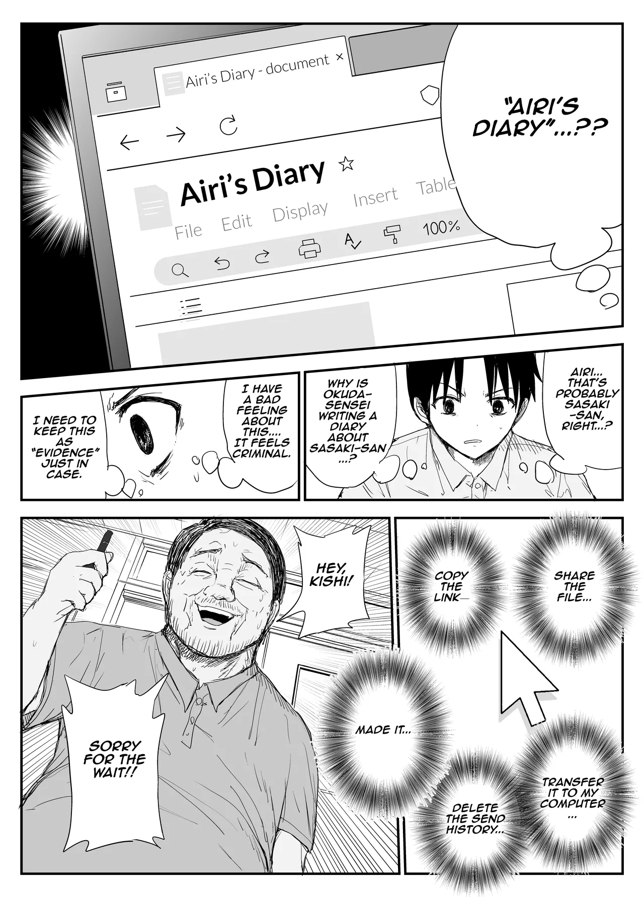 Hentai Manga Comic-Kiss-Sex Diary with My Student ~Big Boobs, Big Areolas, French Kiss, and Saliva Exchange Sex with My 'Student'~-Read-10